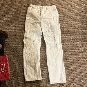 Pacsun white ripped jeans